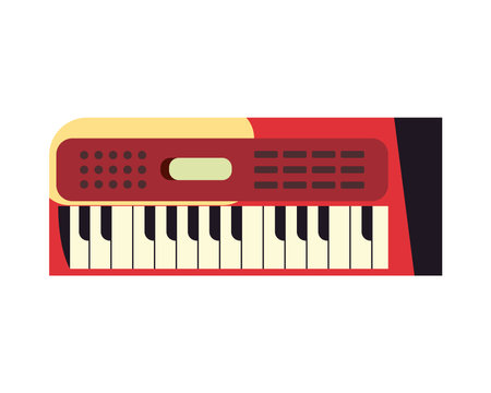 flat piano designのイラスト素材