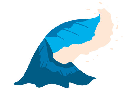flat water wave designのイラスト素材