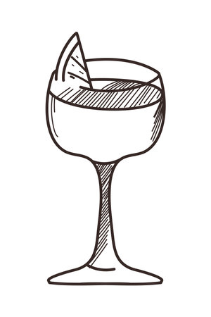 flat cocktail iconのイラスト素材