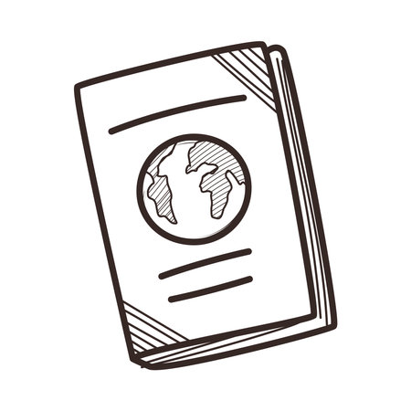 flat passport iconのイラスト素材