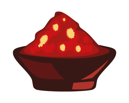 flat chili powderのイラスト素材