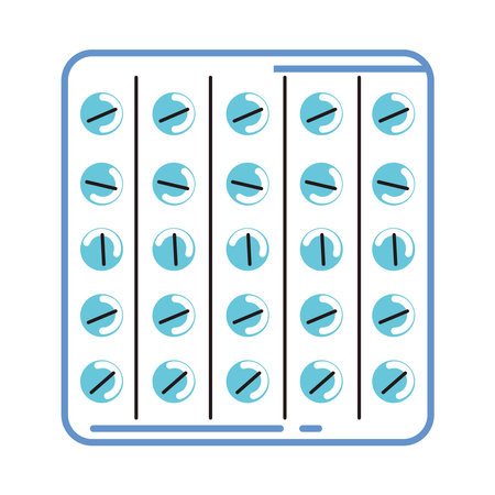flat pills packのイラスト素材