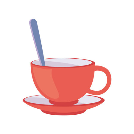 red tea cupのイラスト素材