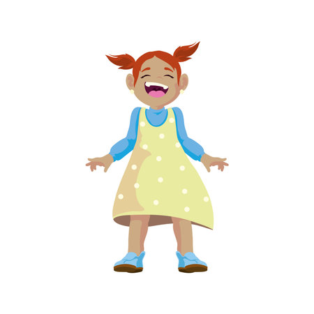 smiling girl designのイラスト素材