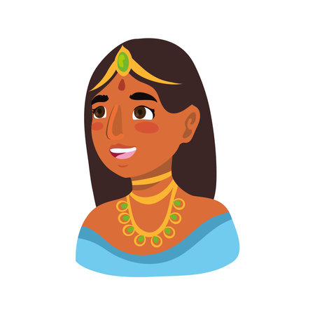 hindu woman designのイラスト素材