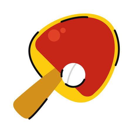 Table tennis sport ballのイラスト素材