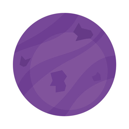 purple planet space outerのイラスト素材
