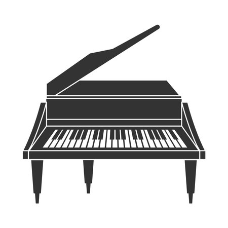 piano instrument musicalのイラスト素材