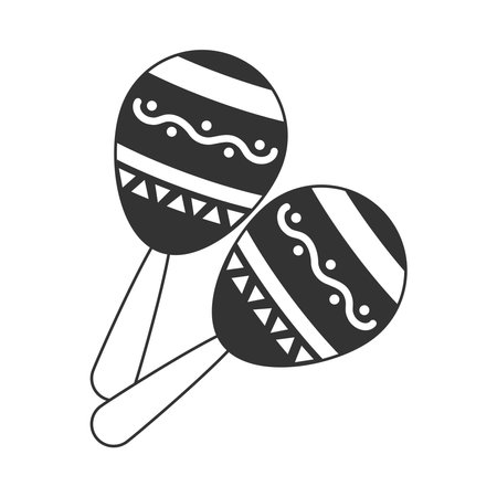 maracas instrument musicalのイラスト素材