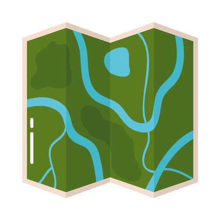 paper map guideのイラスト素材