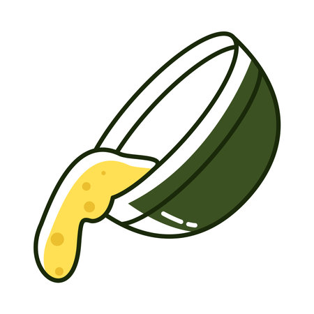 olive oil in bowl productのイラスト素材