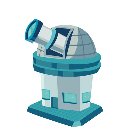 flat telescope designのイラスト素材