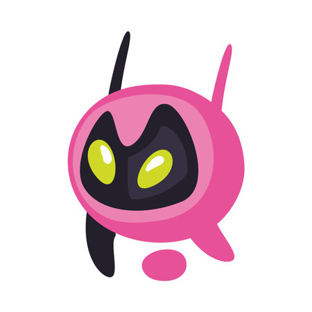 flat robot imageのイラスト素材