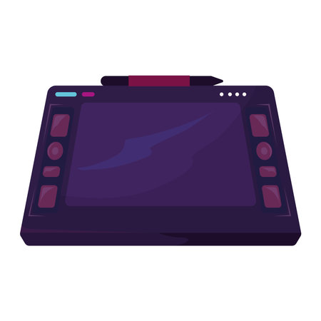 purple tablet designのイラスト素材