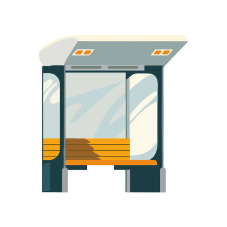 bus stop iconのイラスト素材