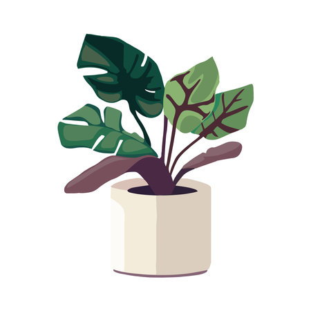 potted plant iconのイラスト素材