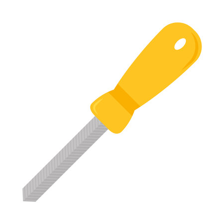 yellow screwdriver toolのイラスト素材