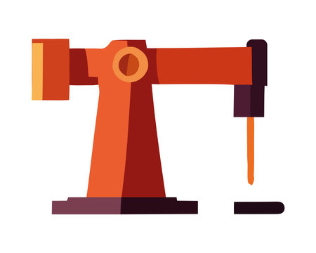 Metal machinery symbolizes industrial designのイラスト素材