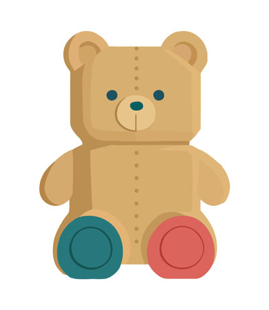 bear teddy toyのイラスト素材