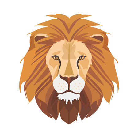 Majestic lion symbolizing Africa wildlifeのイラスト素材