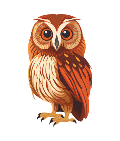 animal owl cuteのイラスト素材