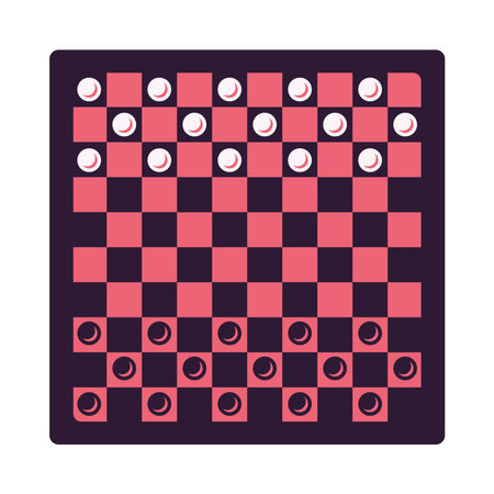 flat chess boardのイラスト素材