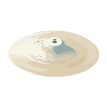 silver drum cymbal musical instrumentのイラスト素材