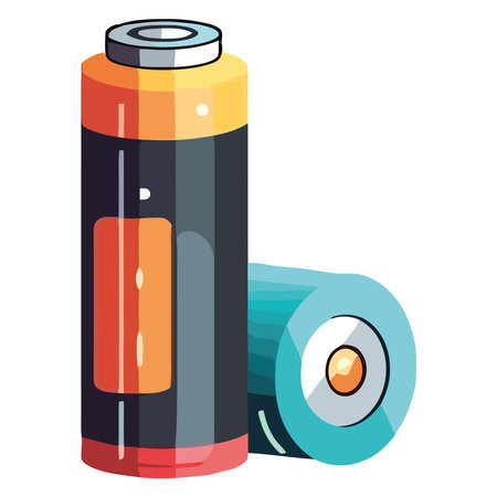 Electricity symbol charging battery illustration designのイラスト素材