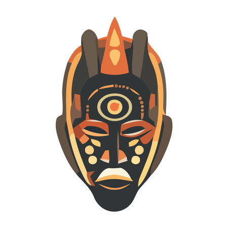 Indigenous ancient traditions in cuteのイラスト素材