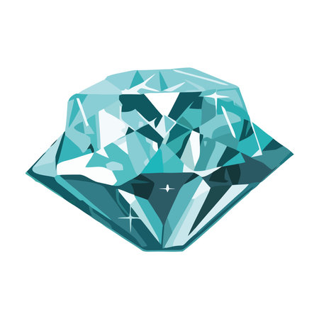 Shiny gemstone jewelry symbolizes wealth and luxuryのイラスト素材