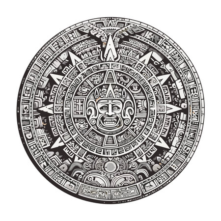 Ancient culture mystery and spirituality in mandalaのイラスト素材