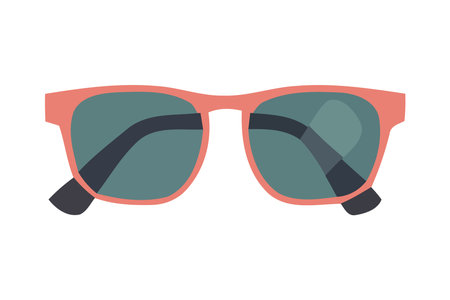 Fashionable sunglasses pink color iconのイラスト素材