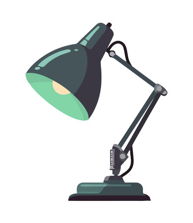 Modern electric lamp design iconのイラスト素材