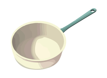 Kitchen utensils pan element iconのイラスト素材
