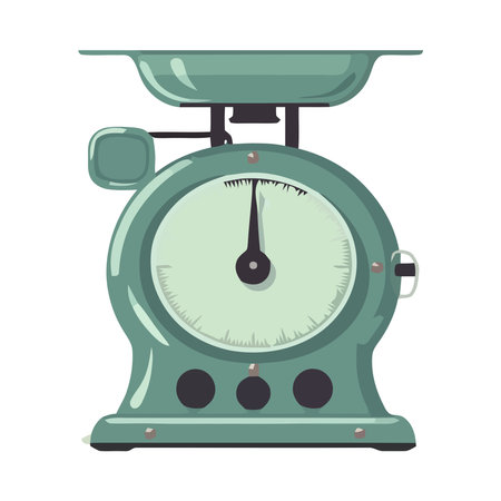 Antique metal scale symbol of weight measurementのイラスト素材