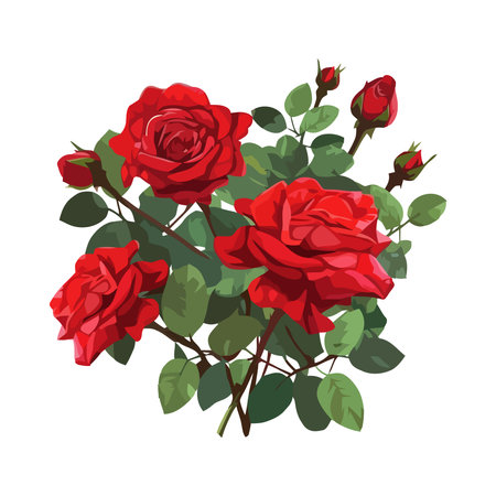 Romantic bouquet symbolizes love and beautyのイラスト素材