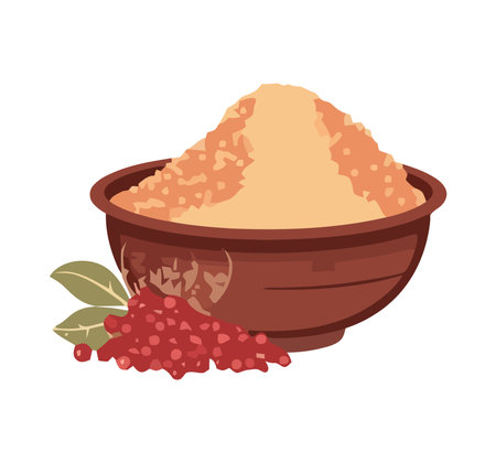 Fresh organic fruit bowl, healthy summer mealのイラスト素材