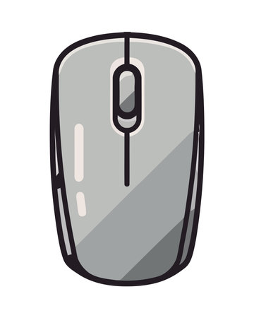 Modern computer mouse symbolizes technologyのイラスト素材