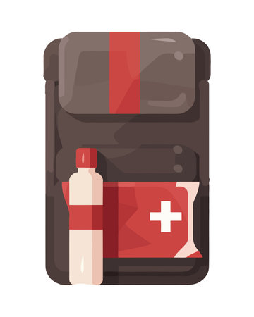Healthcare symbol flat design illustrationのイラスト素材