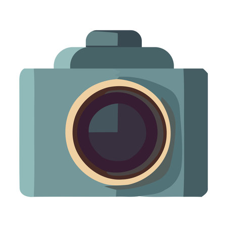 Modern camera symbol antique photographyのイラスト素材