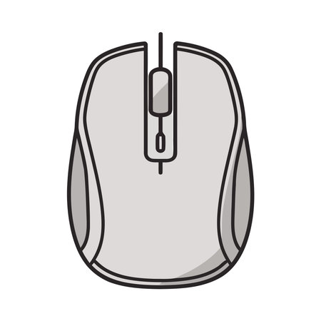 Modern computer mouse hardware deviceのイラスト素材