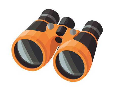 the hand held binoculars for discoveryのイラスト素材