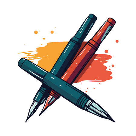 pencils sketch symbolizes creativity iconのイラスト素材