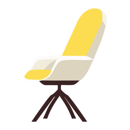 Comfortable modern chair icon flat designのイラスト素材