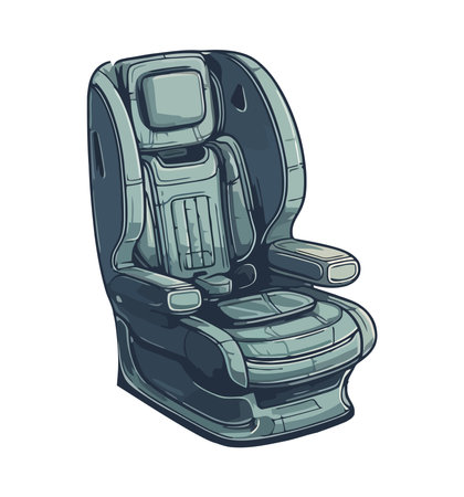 Modern transportation icon car chair iconのイラスト素材