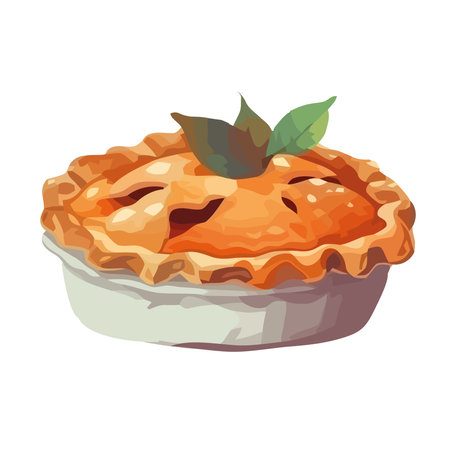 Freshly baked gourmet cake sweetのイラスト素材