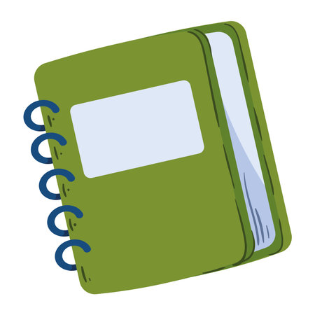 green notebook designのイラスト素材