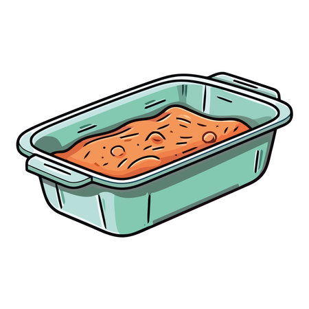 Freshness and flavor in a single grilled meat lunch containerのイラスト素材