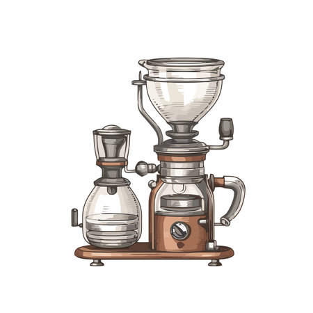 Rustic coffee shop brews fresh cappuccinos dailyのイラスト素材