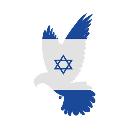 israel peace doveのイラスト素材
